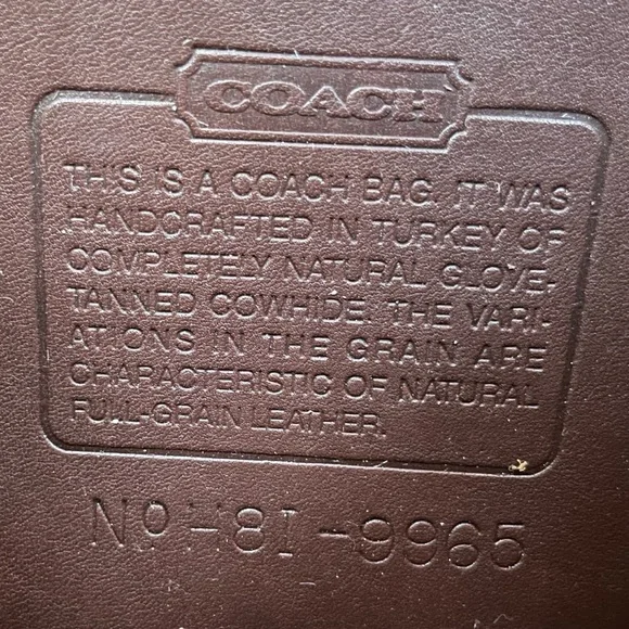 ❤️SOLD❤️Vintage Coach Mahogany Legacy Small Flap 9965 - Picture 7 of 10